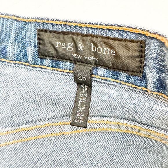 Rag & Bone Flared Denim Jean Vintage Wash Wide Leg Size 26 - Picture 6 of 8